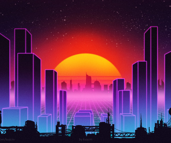 ArtStation - Neon Cityscape 2Pack | Artworks