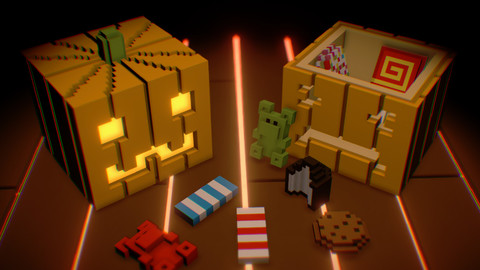 Voxel Pumpkins and Sweets