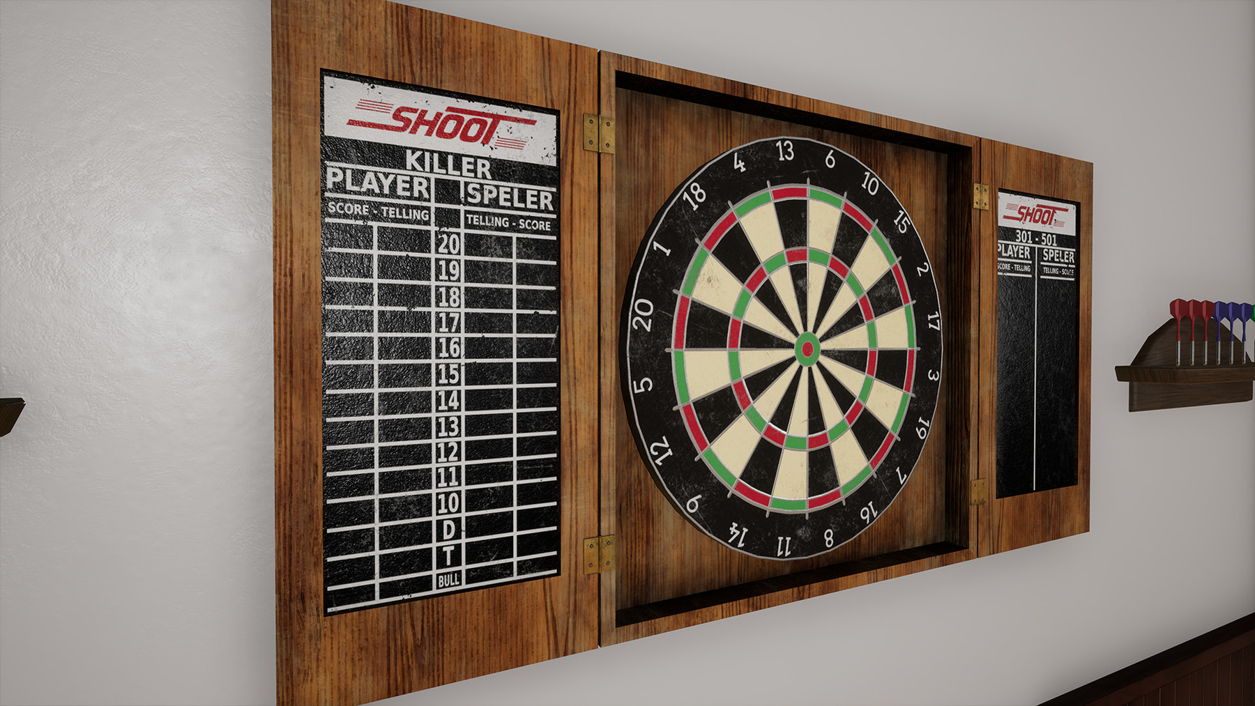 ArtStation [UE4/UE5] Bowling, Pool & Darts Pub Games Pack Game Assets