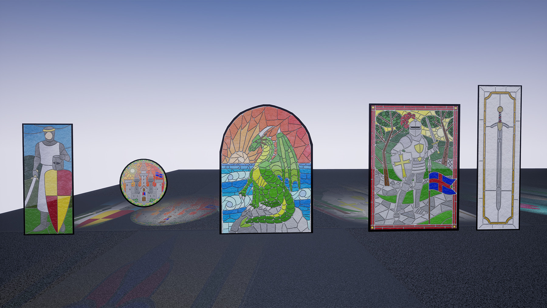 ArtStation [UE4/UE5] Stained Glass Pack Game Assets