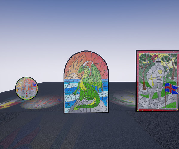 ArtStation [UE4/UE5] Stained Glass Pack Game Assets