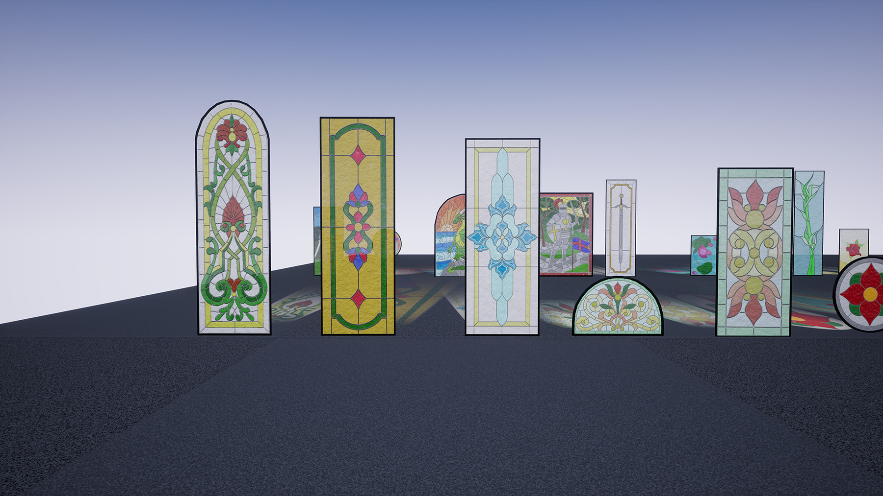 ArtStation [UE4/UE5] Stained Glass Pack Game Assets