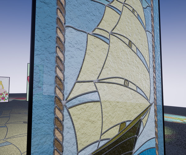 ArtStation [UE4/UE5] Stained Glass Pack Game Assets