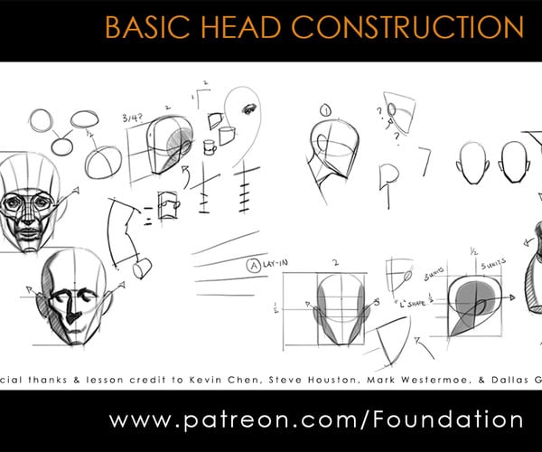 ArtStation - Foundation Art Group - Basic Head Construction with Bryan ...