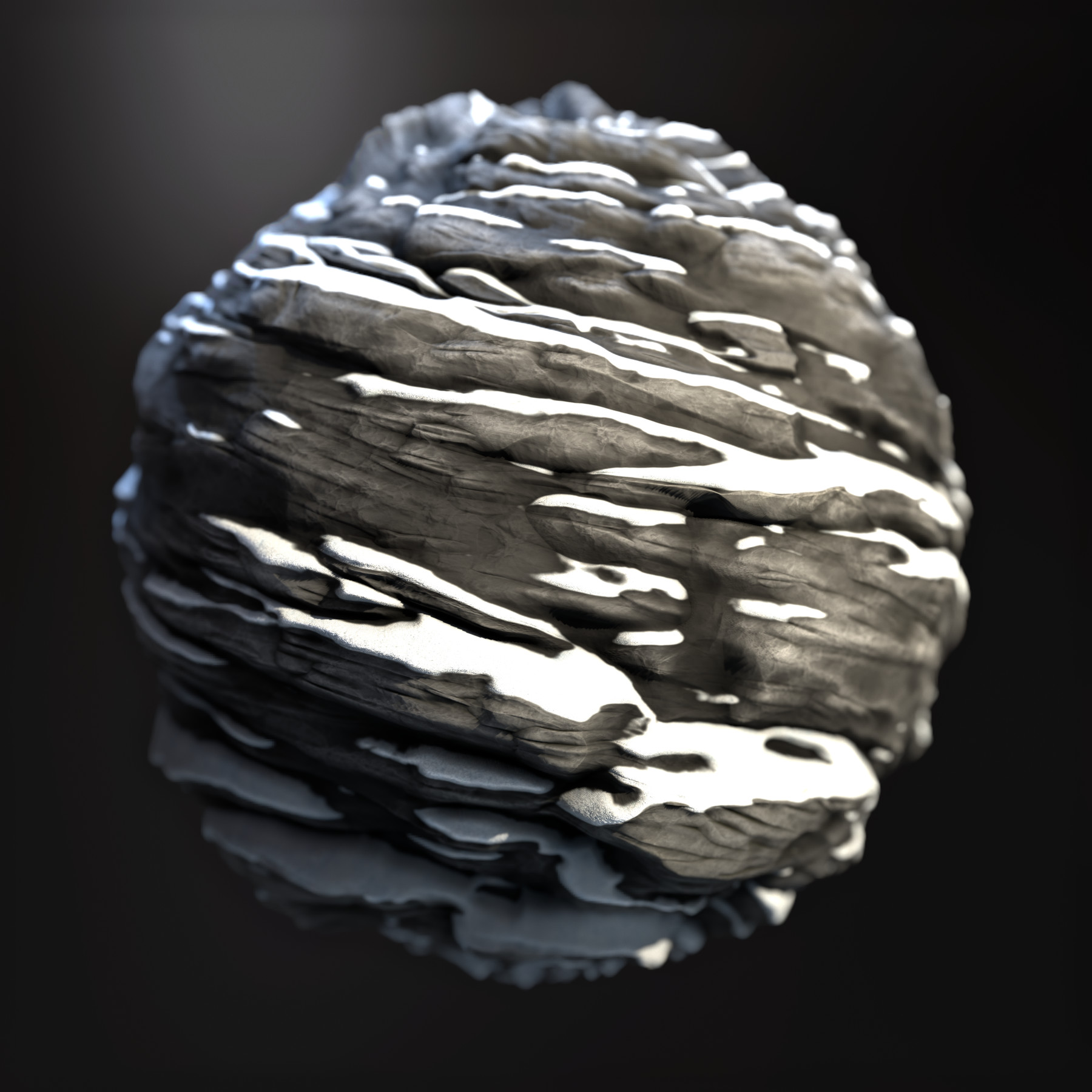 ArtStation - Snowy Rock Material | Substance Designer | Game Assets