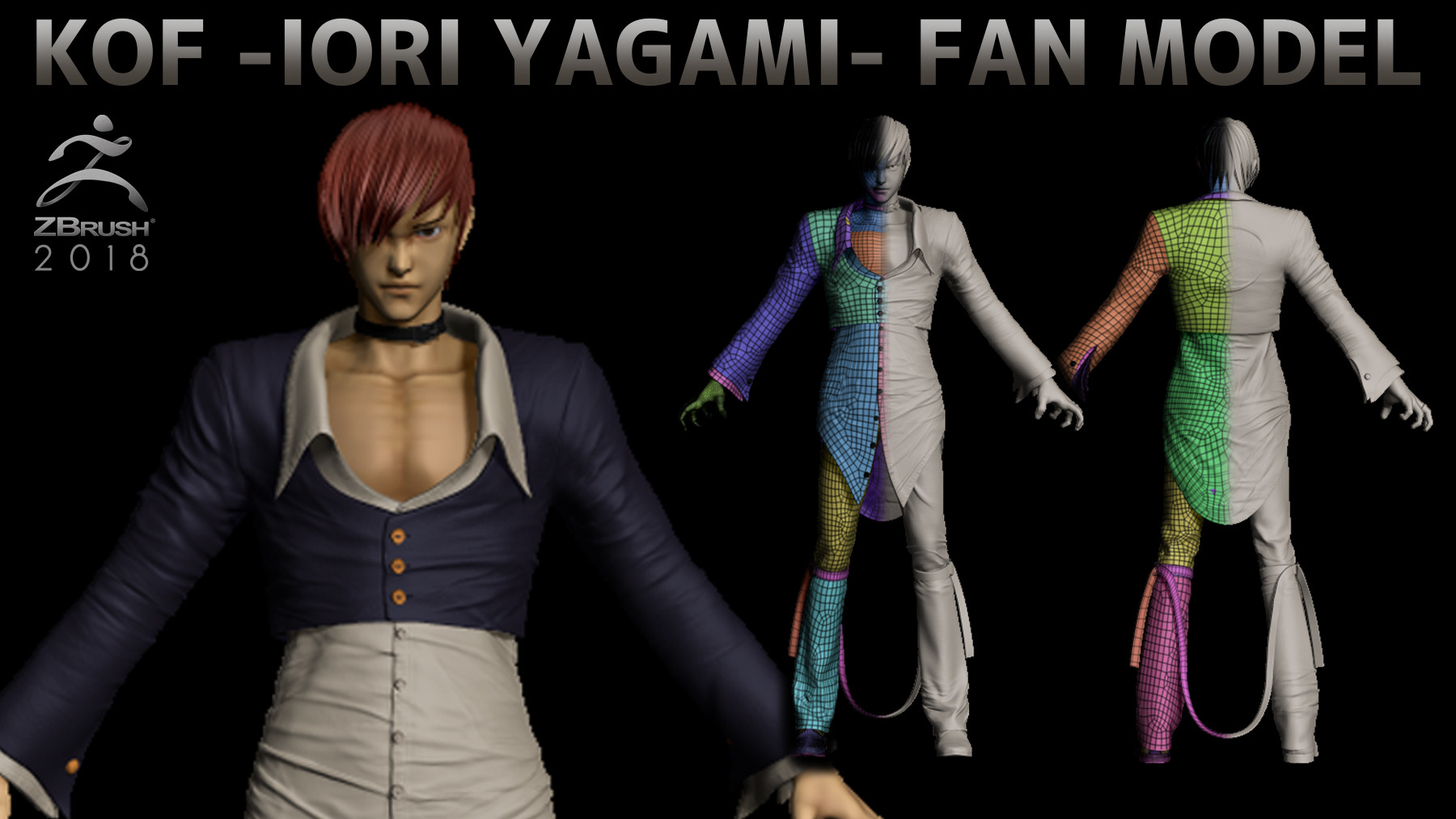 KOF Iori Yagami For G8M - Daz Content by 3DUK
