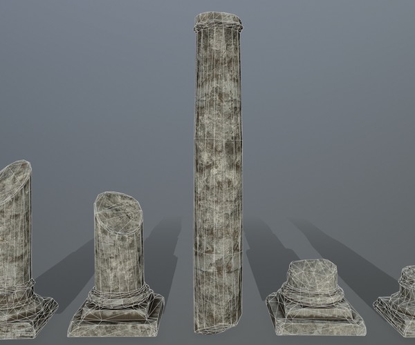 ArtStation - Broken_Column_Set | Resources