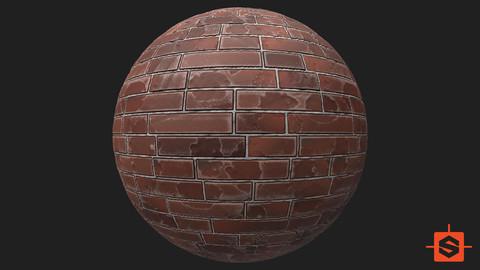 PBR Wall Brick Old Texture