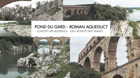 POND DU GARD - ROMAN AQUEDUCT PHOTO REFERENCE