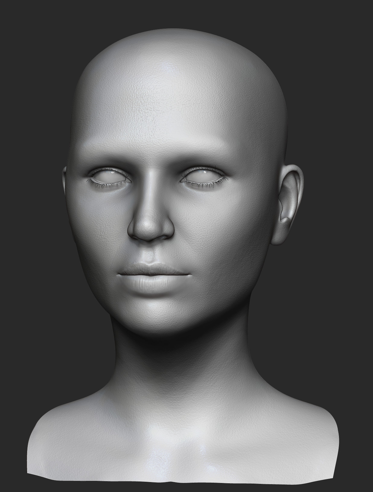 ArtStation - Realistic Female Head 3D Model | Resources
