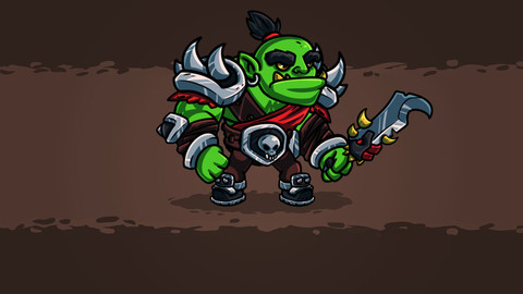 Orc Conqueror 2D Character