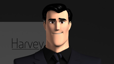 Harvey Stylized Male Character 3D model