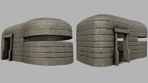 Concrete Bunker 02 PBR