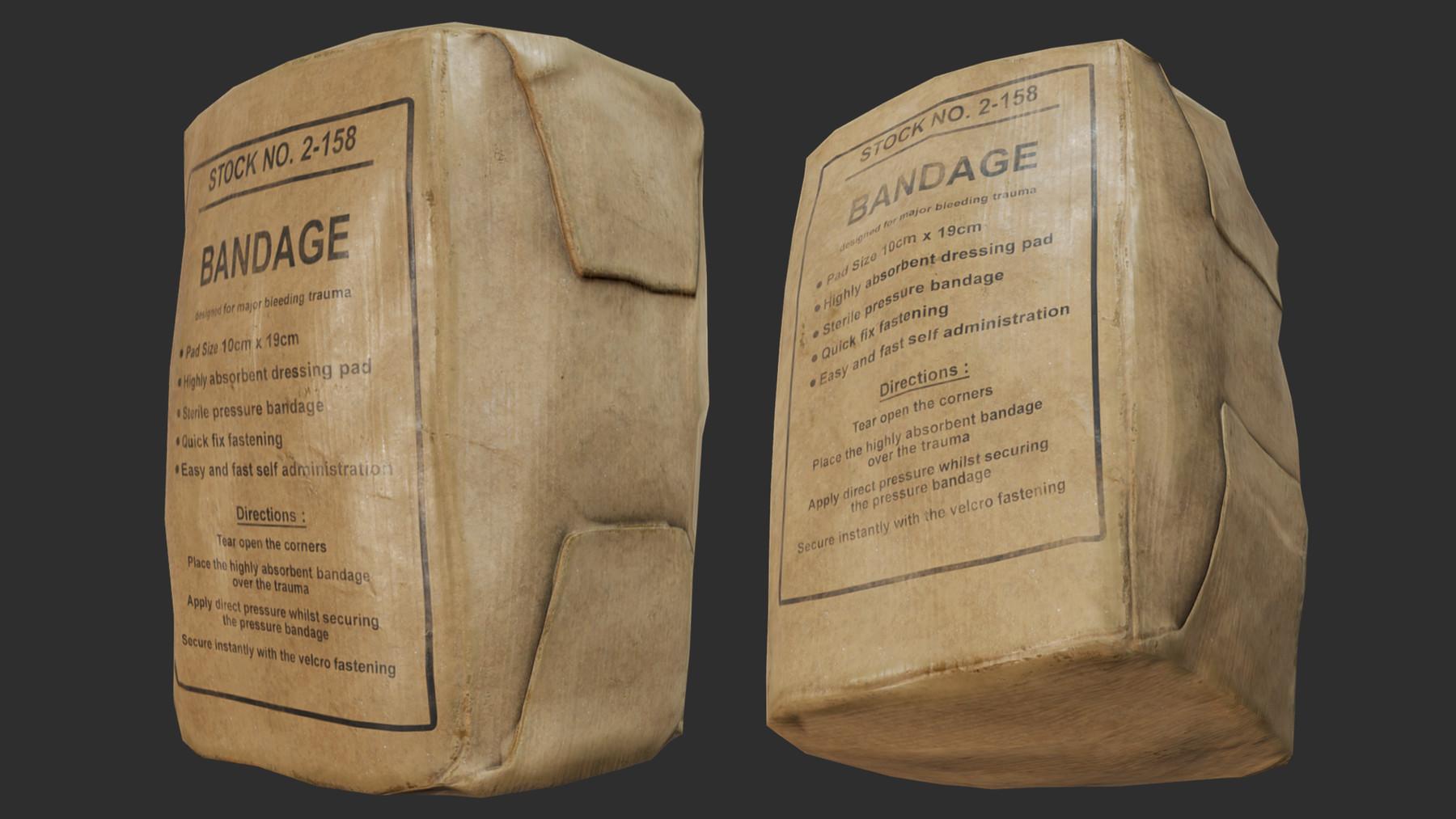 ArtStation Field Bandage PBR Resources