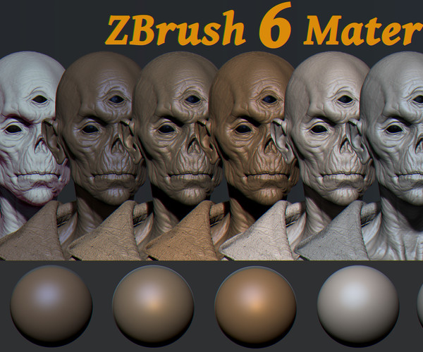 add material zbrush