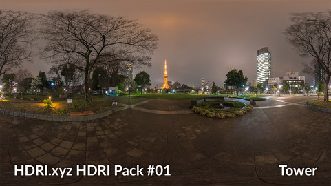 Night Tower - 16K 32bit HDRI Spherical Panorama (from Pack #1)