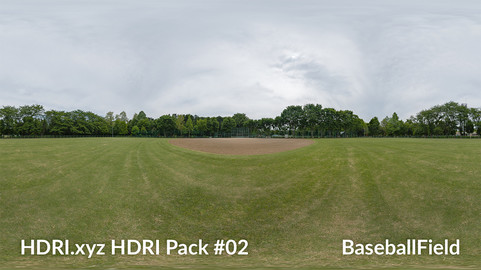 Baseball Field - 16K 32bit HDRI Spherical Panorama (from Pack #2)