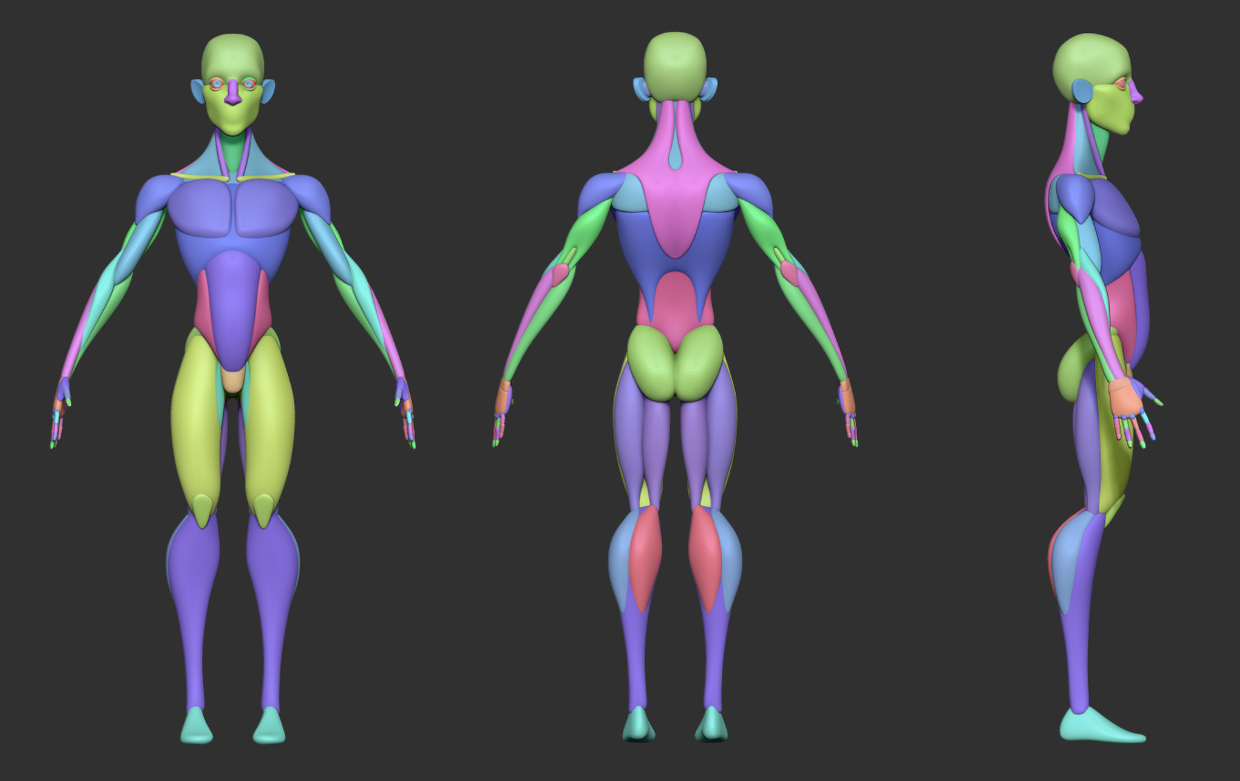 blocking out a model in zbrush
