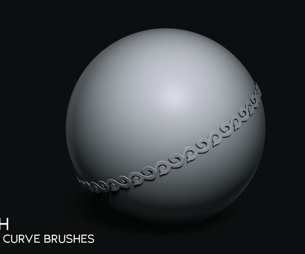 ArtStation Zbrush 6 Custom Curve Brushes Brushes