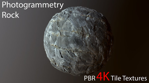 Photogrammetry Rock_1 PBR 4k Tile Texture