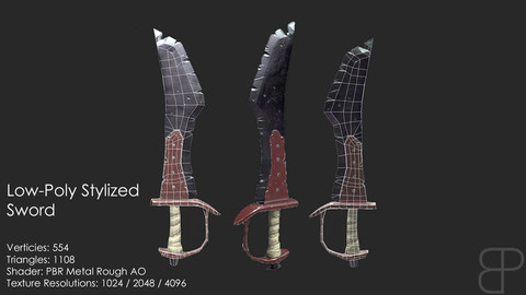 Low-Poly Stylized Sword