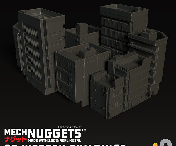 ArtStation - MechNuggets_05Buildings Kitbash || Oculus Medium Stamps ...