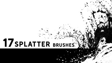 Circular splatter brushes