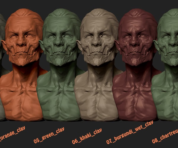clay material zbrush