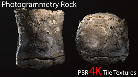 Photogrammetry Rock_5 tile PBR textures.