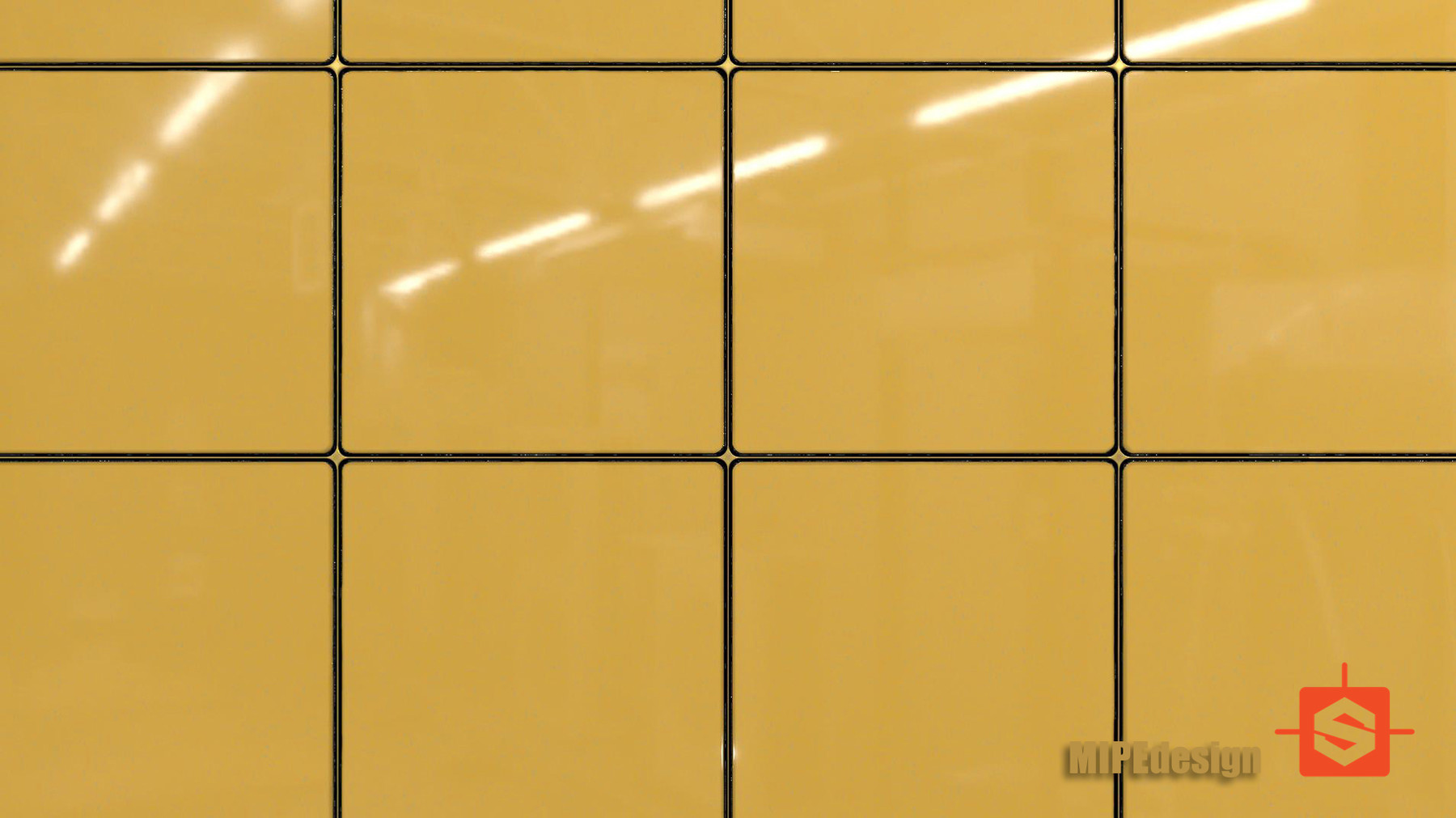 ArtStation PBR Yellow Tiles Floor Glossy Texture Game Assets