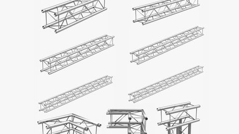 Light Duty Square Truss Collection - 9 PCS Modular