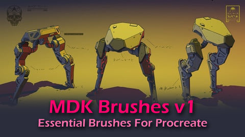 MDK Brushes v1 - Essential Brushes For Procreate