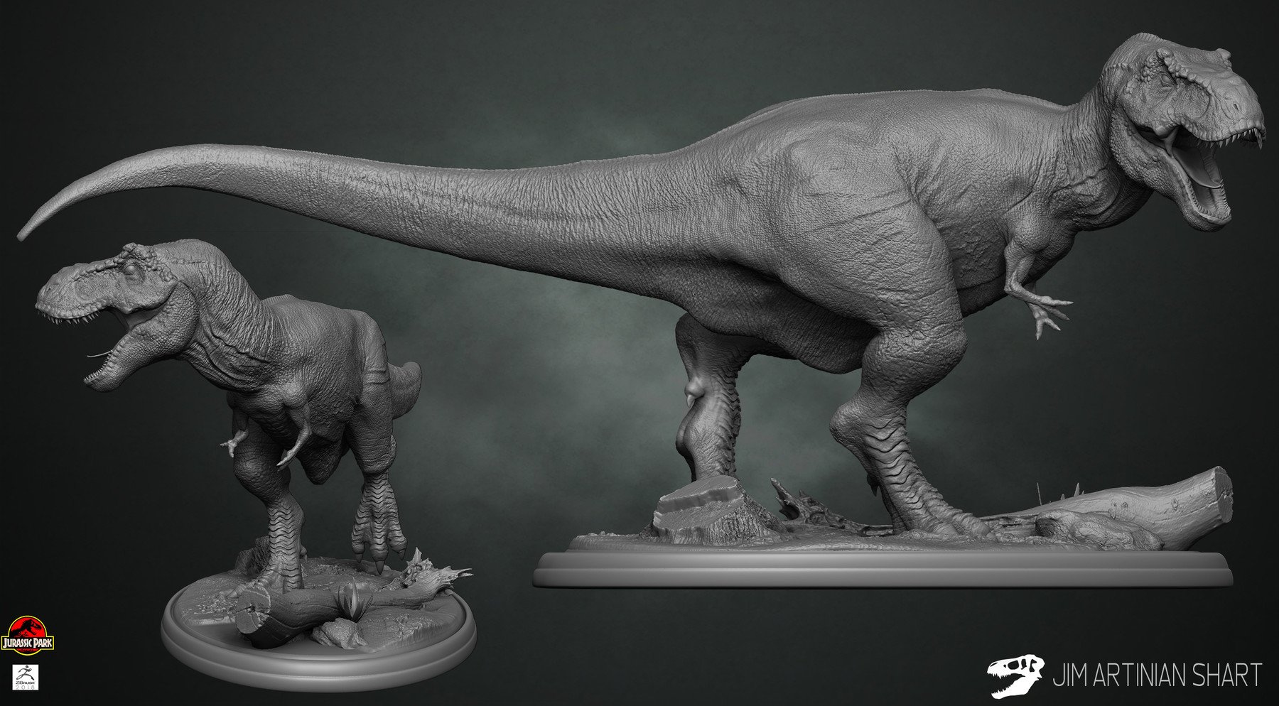 t rex rendering