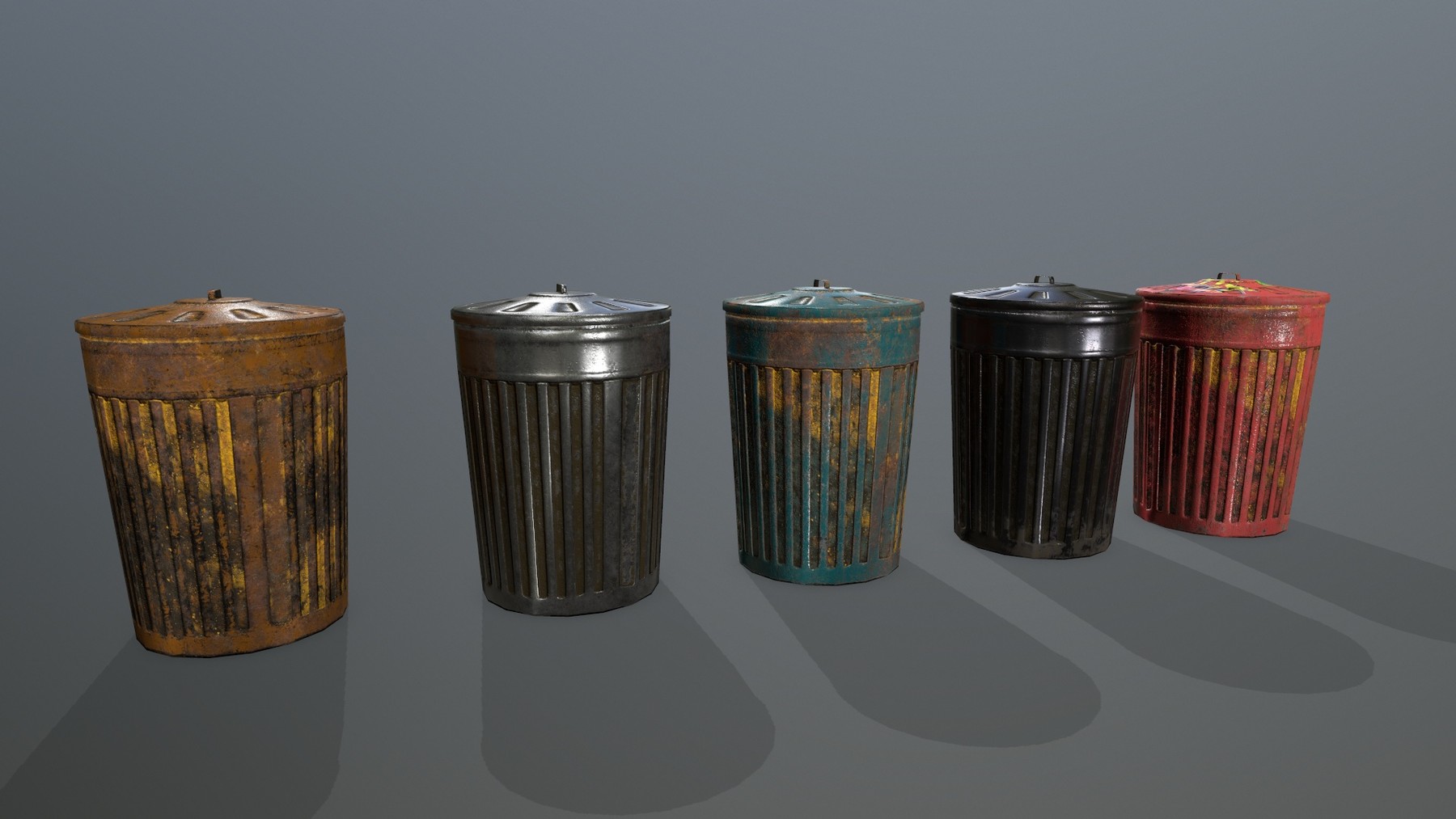 ArtStation Trash Can Game Assets