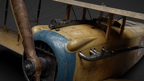 Spad VII - WW1 Aircraft [ Model & Texture ]