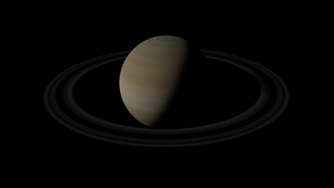 Realistic Saturn 3D Model