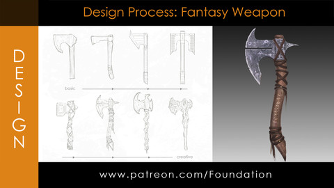 Foundation Art Group - Design Process: Fantasy Weapon