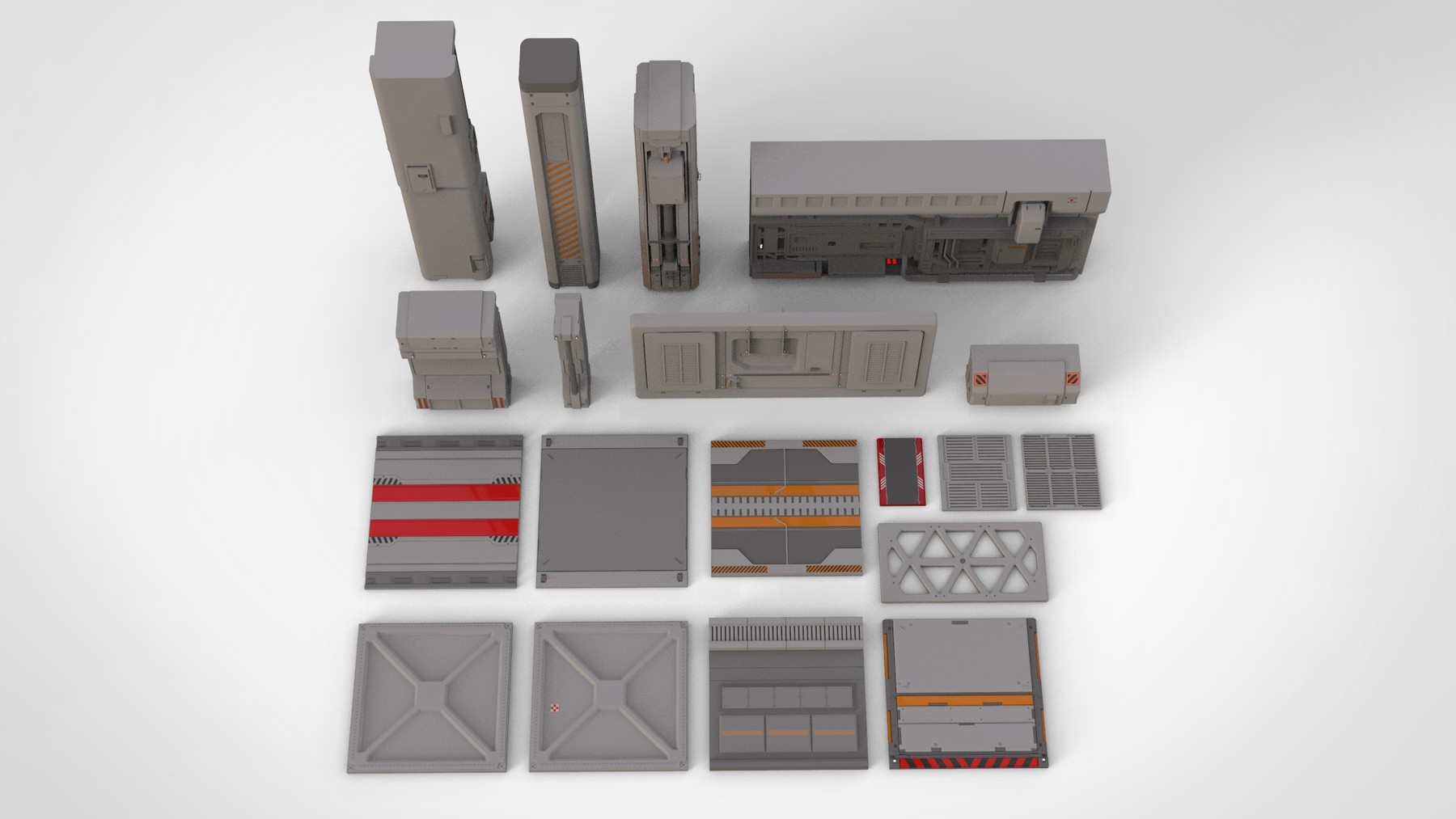 ArtStation - sci-fi Architecture kitbash 24 | Resources