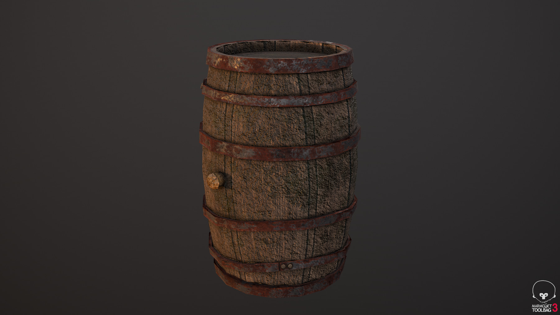 ArtStation Medieval Wine Barrel Sample of The Dwarf Dungeon Game Assets
