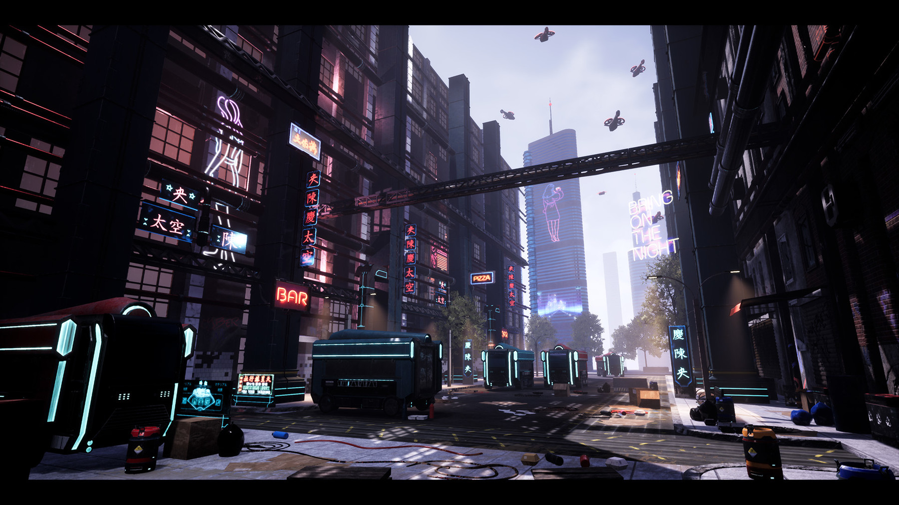 ArtStation - CyberPunk / Sci-Fi Outdoor Environment Asset Set | Game Assets