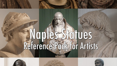 Naples Statues - Reference Pack for Artists (Bonus Carriages)