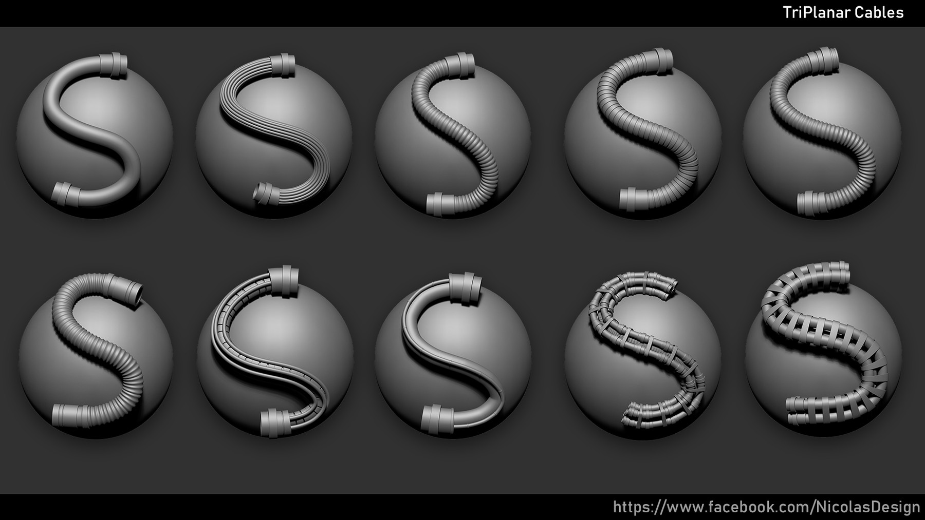 cable & wire zbrush imm brushes