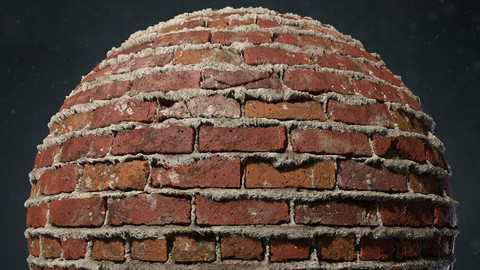 Sloppy Brick Wall Material - Substance Designer