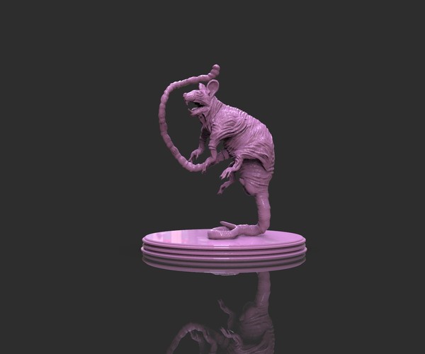 ArtStation - Laboratory Rat Figurine | Resources