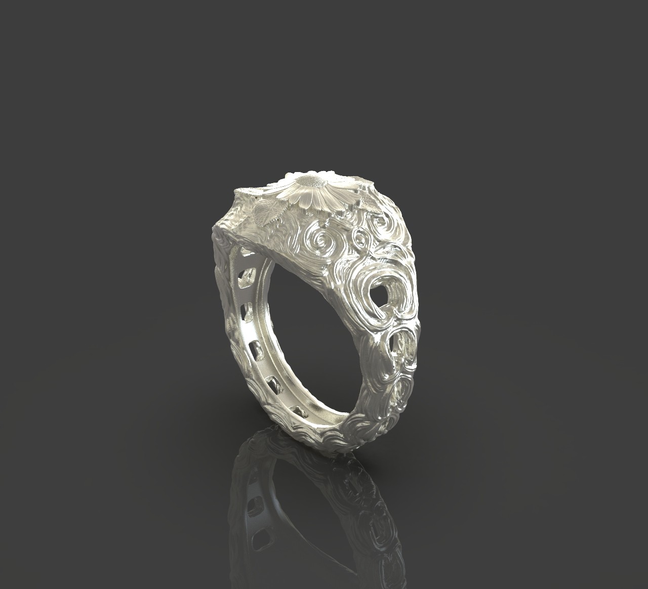 ArtStation - Jewelry Flower Ring | Resources