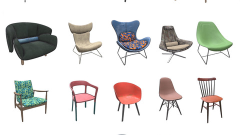 PBR Chairs (20 Pieces)