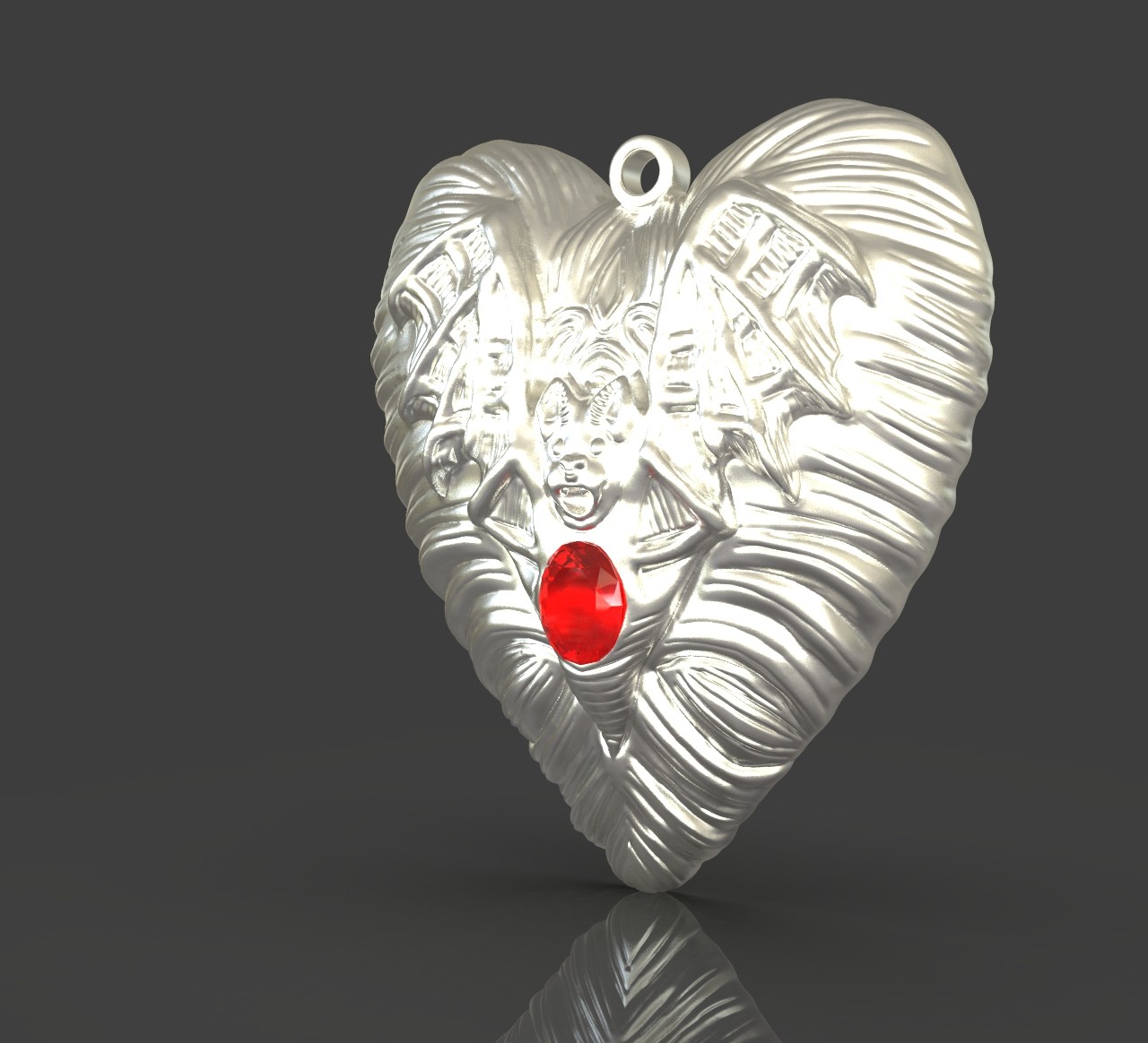 ArtStation Jewelry Vampire Heart Pendant Resources