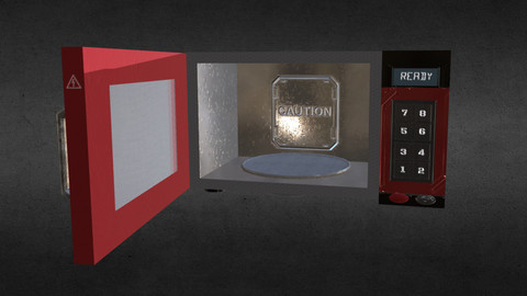 Old kitchen microwave