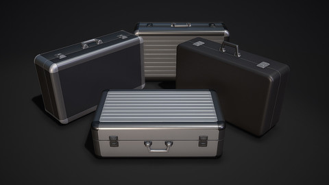 Metal Briefcase - Low & High Poly