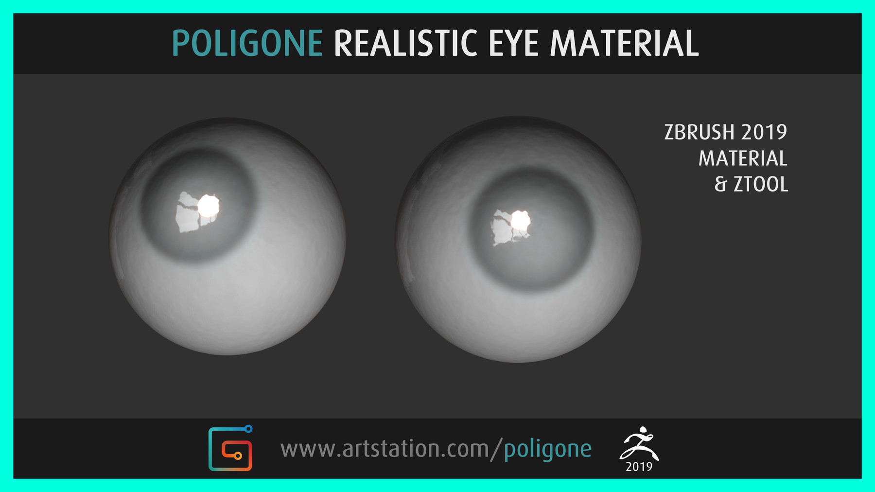 ArtStation Poligone Realistic Eye Material Game Assets